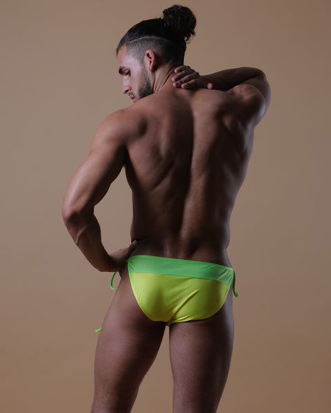 Neon Lime Swim Stringkini