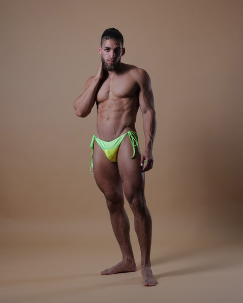 Neon Lime Swim Stringkini