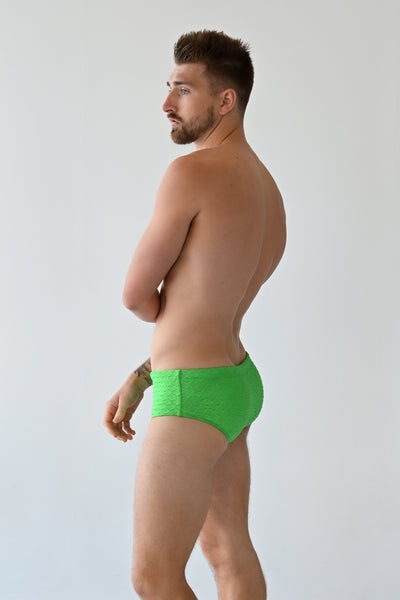 Lime Swim Trunks